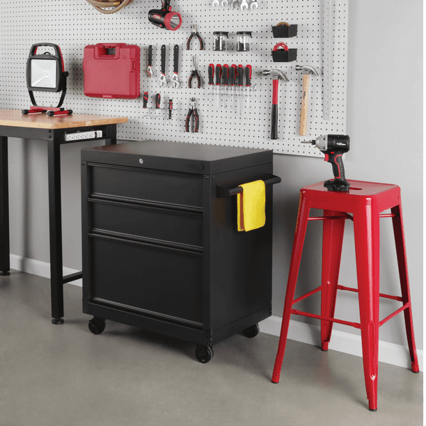 Hyper Tough 27-inch 3-Drawer Rolling Tool Cabinet, Black - Walmart