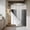 Gray, variant on Brown Ombre No Hook Shower Curtain Waterproof, Bathroom Curtains with Snap in Liners and See Through Top Window, Vintage Country Wooden Hotel Style Bathtub Curtains Shower 72"Wx72"L
