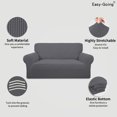 thumbnail image 3 of Elastic sofa cover, 1 piece sofa cover, soft furniture protector, 3 of 5