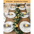 thumbnail image 4 of 15 Inch Round Placemats Set of 4, Sage Green Stripes Non Slip Heat Insulation PP Table Mats, Modern Simple Gradient Waves Lines Washable Place Mats for Kitchen Dining Party Table Decor, 4 of 7