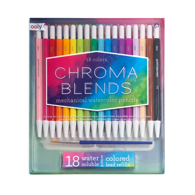 Chroma Blends Mechanical Watercolor Pencils - Set of 18 + Refills (Other)