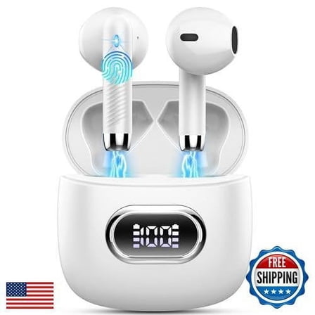 Wireless Earbud, Bluetooth Headphones 5.3 Stereo Bass 42H in-Ear Earphones 20