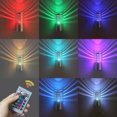 thumbnail image 1 of Eastvita Modern 3W RGB LED Aluminum Wall Light with Remote Control Indoor, 1 of 8