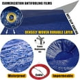 thumbnail image 2 of Amgo Custom Size 9' x 31' Premium Rectangle Navy Blue Winter Swimming Pool Cover Tarp Safety Heavy Duty, Waterproof, UV Resistant (Cover Size: 13' x 35' / 4 ft. Overlap) - (We Make Custom Size), 2 of 6
