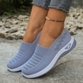 thumbnail image 2 of Women's Summer Mesh Breathable Sneakers Fashion Casual Lace Up Comfort Hollow Out Walking Running Shoes, 2 of 8