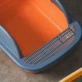 thumbnail image 3 of Semi Open , Heighten Detachable Design Portable Bedpan Tray Splashing Toilet for Sand Box Supplies Travel Small Animals Orange, 3 of 10