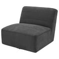 thumbnail image 4 of Cobie Upholstered Armless Swivel Chair Dark Charcoal, 4 of 10