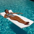 thumbnail image 2 of California Sun Deluxe Oversized Unsinkable Foam Cushion Pool Float - White Pineapple, 2 of 2