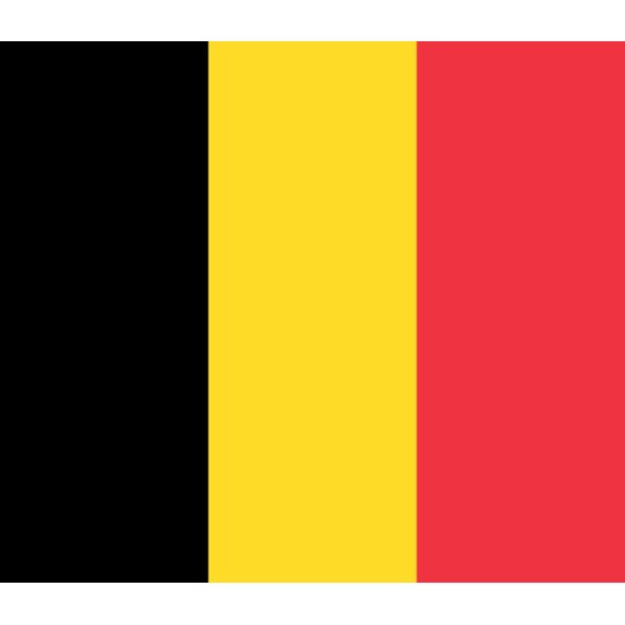 Belgium Flag Decal Sticker - 6 inches wide