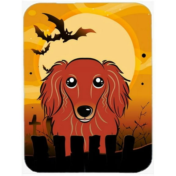 Carolines Treasures  Halloween Longhair Red Dachshund Mouse Pad