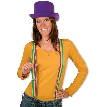 Ddi Mardi Gras Suspenders (pack Of 48)