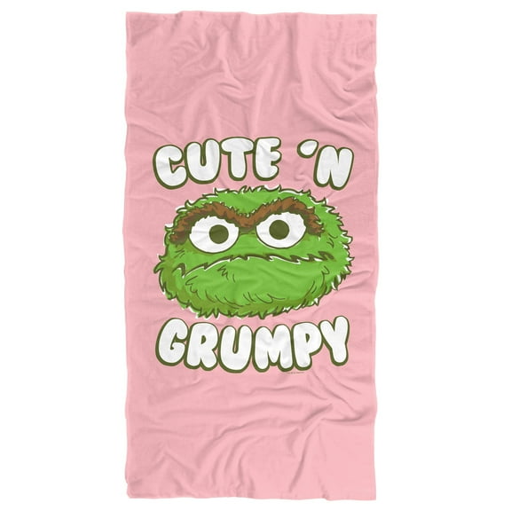 Sesame Street Cute N Grumpy Officially Licensed Beach Towel 30' X 60'