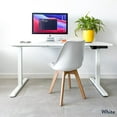 thumbnail image 3 of Desky Single Sit Stand Desk - Black / White, 3 of 10