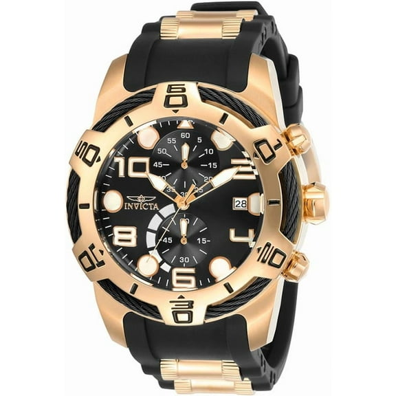 Invicta Men's Bolt Quartz Multifunction Black Dial Watch 24219