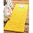 thumbnail image 3 of Unique Loom 3140800 2 ft. 6 in. x 19 ft. 8 in. Solid Shag Runner Rug, Tuscan Sun Yellow, 3 of 5