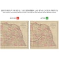 thumbnail image 3 of HISTORIX 1885 Nebraska Map - 24x36 Inch Vintage Map of Nebraska Wall Art Decor - Topographical Map of Nebraska Poster - Old Historic Nebraska State Map Showing Settlements Railroads (2 Sizes), 3 of 3
