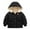 Black, variant on BJUTIR Boys Snowsuit Toddler Kids Baby Boys Girls Sweater Suit Padded Snowsuit Winter Clothes Hooded Jacket Coat Outerwear