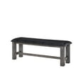 thumbnail image 2 of Picket House Furnishings Grayson Bench w. PU Padded SeatGrey Oak, 2 of 4