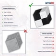 thumbnail image 5 of PowerSellerUSA Vinyl Self Adhesive Floor Tiles, 12x12 inches with 1.2 mm Thick 100-Pieces Contemporary Design Peel and Stick Floor Tile Stickers, Square Flooring Tiles for Kitchen, Black White Check, 5 of 8