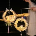 thumbnail image 4 of EIMELI Festival Lantern for Kids LED Eastern Style Bunny Lantern Toy with Handle Stick & Tassels Battery Powered  F, 4 of 8