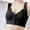 Black, variant on Lixiuxyad Bra Pack Women's Thin Seamless Vest Soft Support Large Chest Small Half Fixed Cup Breathable Bra