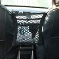 thumbnail image 2 of Red de almacenamiento artificial para asiento trasero de asiento de automóvil, bolsa de malla de 3 capas, barrera elástica universal para mascotas zhangyuxiang LED, 2 of 2