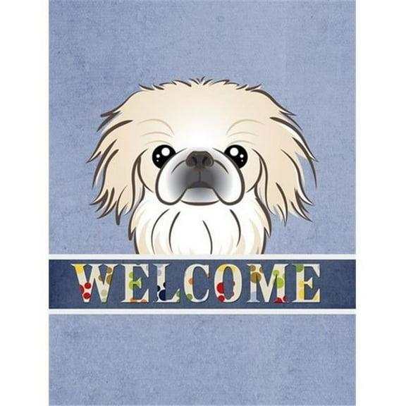 Caroline's Treasures BB1407GF Pekingese Welcome Flag Garden Size , Small, multicolor