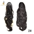 thumbnail image 2 of Jaw Claw Ponytail Thick Clip In Ponytails Hair Piece Hair Extension As Human Hair 2# Natural Black, 2 of 2