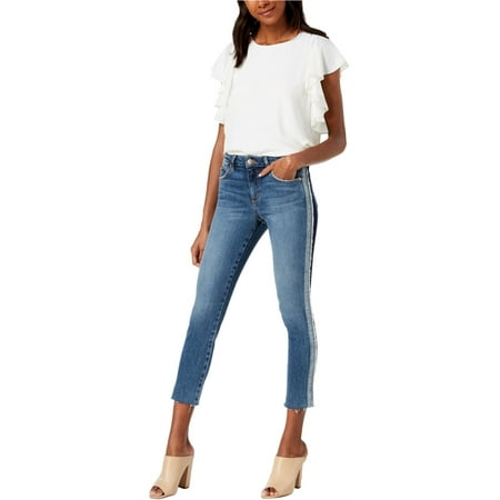 Joe s Jeans Womens Icon Side Stripe Mid-Rise Skinny Jeans Blue 27