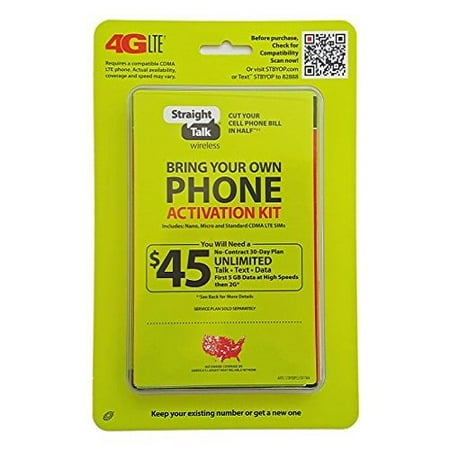 Straight Talk Bring Your Own Phone CDMA Activation Kit (4G LTE)
