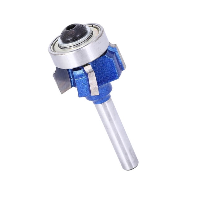 4-Tooth Round Edging Milling Cutter 8mm Wood Milling Cutter, for Electric Trimmers Engraving Machines, with Cutting Edges and Long