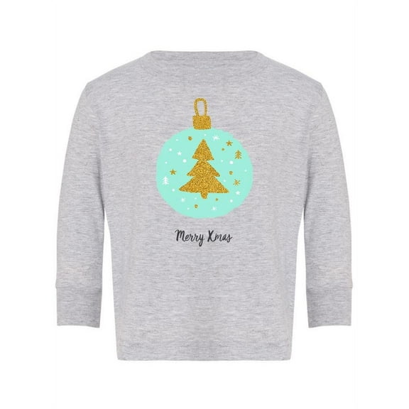 Merry Xmas Bulb Long Sleeve Toddler -Image by Shutterstock,  5 Toddler