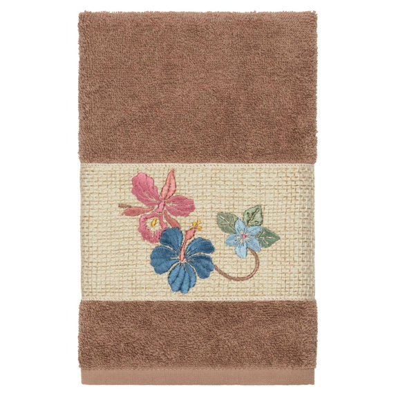 Linum Home Textiles Caroline Embellished Turkish Cotton Hand Towel