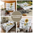 thumbnail image 6 of Sunflower Tapestry for Bedroom Wall Hanging Tapestry, Pastoral Farmhouse Botanical Floral Wooden Ceiling Backdrop Tapestries Poster Blanket Wall Decor for Teens Room Living Room Dorm 59" x 90", 6 of 8