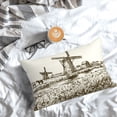 thumbnail image 3 of Salouo Dutch Windmill Pattern Pillow Cases,1PC Pillow Covers with Envelope Closure Decorative Pillow Case for Bed Couch,Pillows Not Included-14"x20", 3 of 6