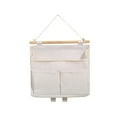 thumbnail image 1 of Bolsa de almacenamiento de dibujos animados, 3 bolsillos, organizador multiusos sobre la puerta, contenedor, armario colgante para guardarropa, , Blanco perfecl bolsas de almacenamiento, 1 of 8