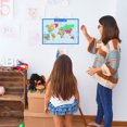 thumbnail image 3 of 2Pcs World Map Children Preschool Poster Household Kids Cognitive Poster, 3 of 4