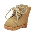 thumbnail image 4 of Zapatos de muñeca a escala 1/6, modelo en miniatura, decoración de juguetes para niños, botas hechas a mano, accesorio para muñecas de 20cm, regalo , marrón, 4 of 8