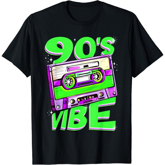 90's Vibe Tee - Retro Aesthetic 90s Costume Party - 90s Vibe T-Shirt