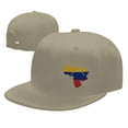 thumbnail image 4 of DouZhe Flat Brim Cap Snapback Chapeau, Venezuela Carte Drapeau Imprime Réglable Jaune Adulte Baseball Cap, 4 of 6