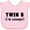 AD-Pink, variant on Inktastic Twin B (i'm Younger) Boys or Girls Baby Bib