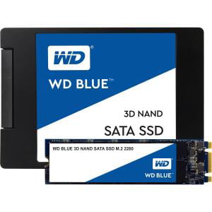 WDS500G2B0A 2.5"/7mm SATA III 6 Gb/s WD Blue 3D NAND 500GB PC SSD 