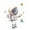 Astronaut Rockets, variant on Yayeee Window Curtains Light Filtering 63"x42" Grommet Panel Pair Home Living Room Decor, Astronaut Planet