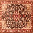 thumbnail image 1 of Ahgly Company Indoor Square Medallion Orange Traditional Area Rugs, 6' Square, 1 of 1