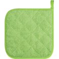 thumbnail image 3 of FFIY 100% Cotton Kitchen Everyday Basic Terry Pot Holder Heat Resistant Coaster Potholder for Cooking and Baking Set of 5 Red Apple Green Potholder Apple Green Potholder, 3 of 9