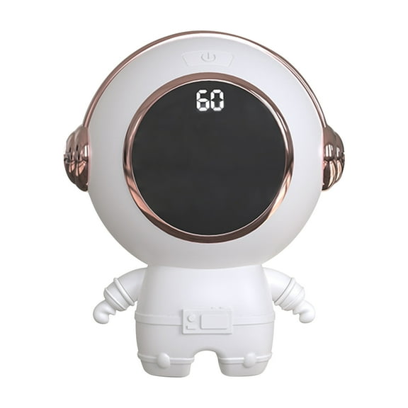 Hand Warmer, Fast Heating USB Rechargeable Hand Warmer, Mini Digital Display Astronaut Design Portable Pocket Warmer with Dual Temperature Settings, White