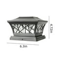 Solar Post Cap Lights Outdoor LED Lighting Deck for Posts Patio Garden