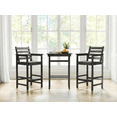 thumbnail image 6 of Patiokingdom Balcony Adirondack Chairs and Table 3 Pieces Set, Adirondack Bar Height Chairs Set of 2 and Bar Table, Outdoor Bar Stools Set for Bistro, Poolside, Backyard, Gray, 6 of 10