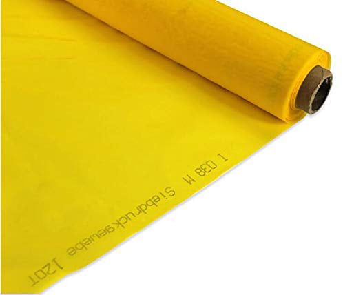 1 yard Screen Printing Screen Fabric 200 Mesh Pores Yellow Fabric Fast Delivery 