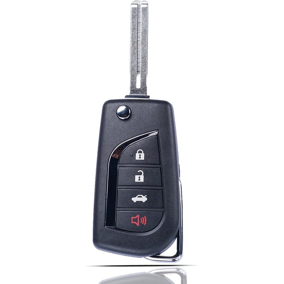 Key Fob Fits for Toyota Camry Corolla 2018 2019 2020 2021 Keyless Entry Remote Control Flip Key Replacement FCC ID: HYQ12BFB P/N:89070-06790 4 Button H Chip
